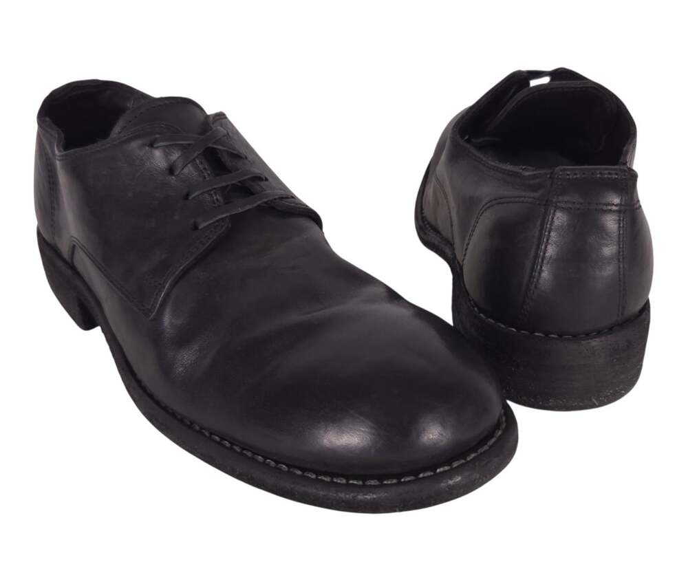 Guidi 792V Classic Horse Derby Shoes US 7 EU 40 Mens Black Leather